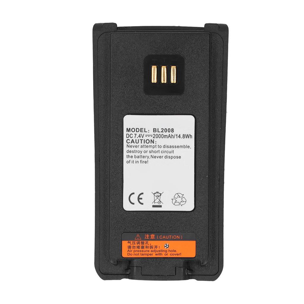 7,4V 2600mAh BL2008 Náhradná batéria pre dobíjacie rádiostanice HYTERA PD700 PD750 PD780 Lítium