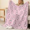 Soft Fleece Blanket - Breathable Cozy Warm Love Series, Lightweight for Home & Office, All Seasons, Christmas & Halloween Decoration