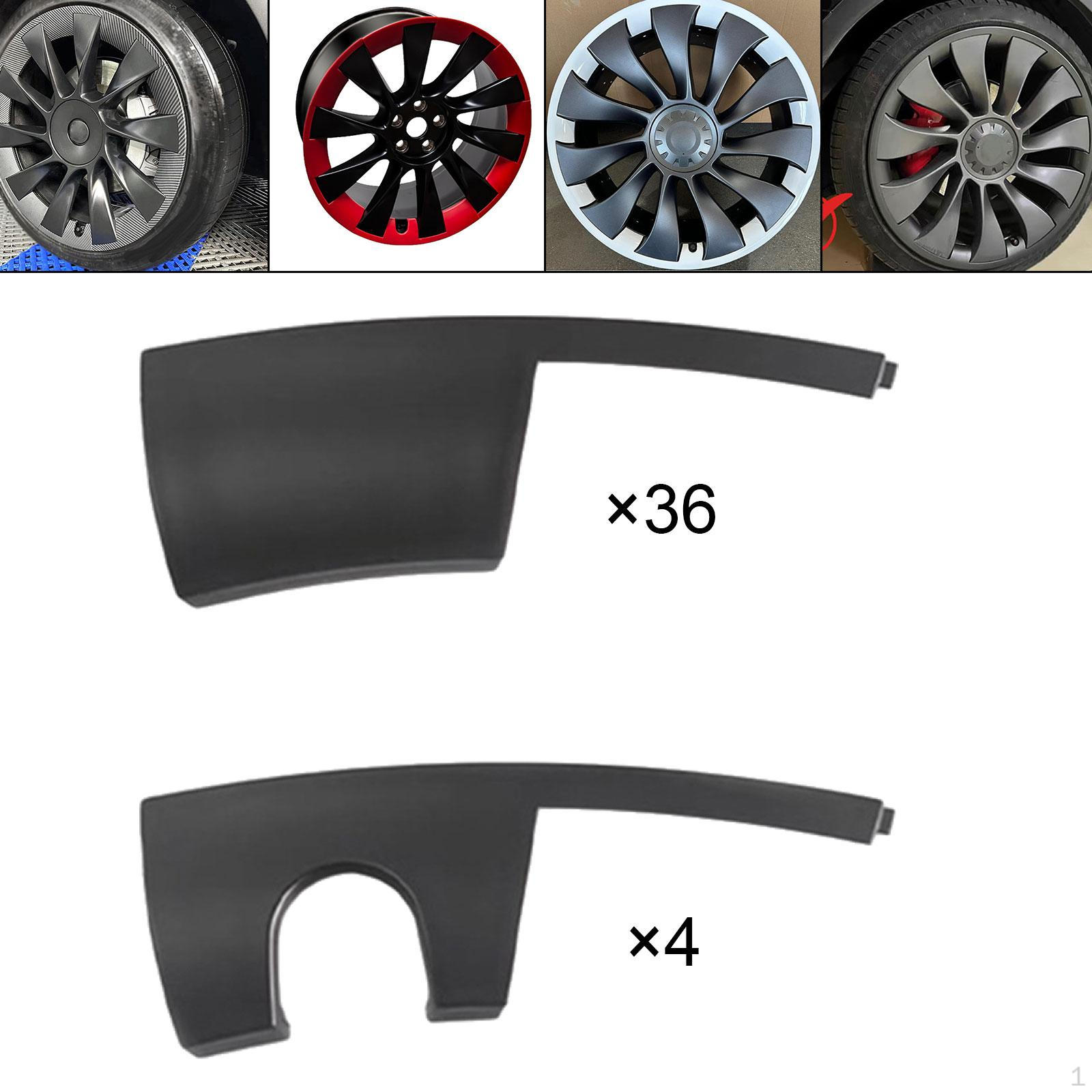 20 inch Wheel Rim Protector Hubcaps Convenient Installation Fashionable Covers Hub Black