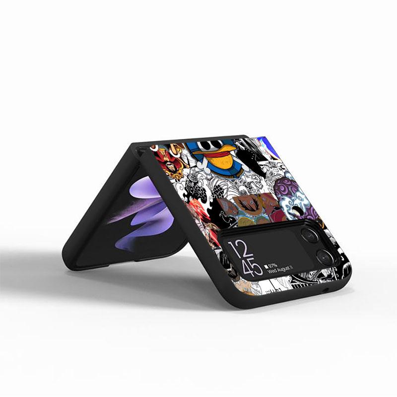 Anime One Pieces Back Cover Phone Case for Samsung Galaxy Z Flip 5 Z Flip 3 Z FLIP 6 Z Flip