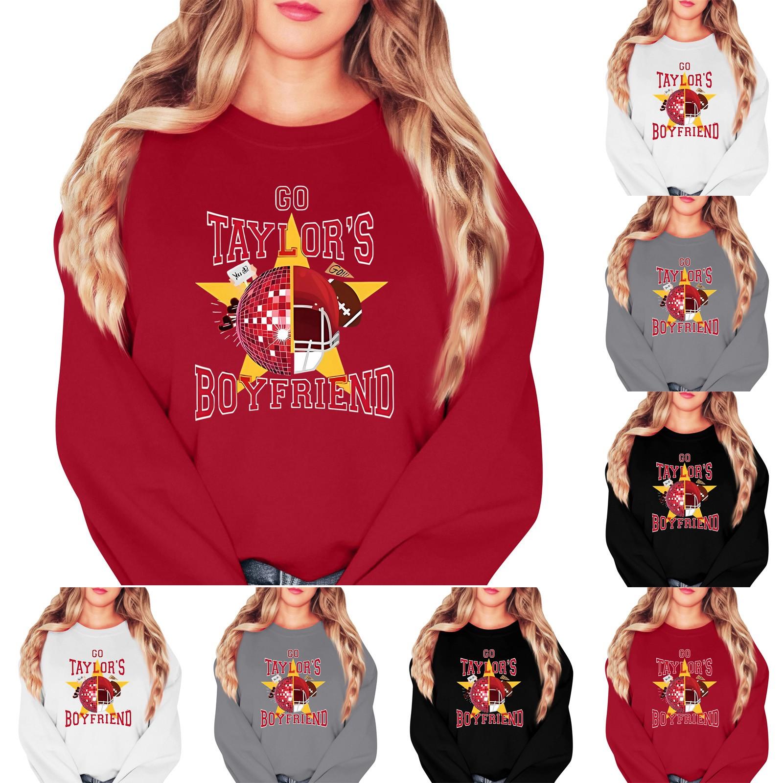 

Женская повседневная модная блузка с длинным рукавом и круглым вырезом с принтом, пуловер, толстовка