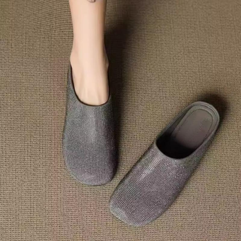 Fashion 2025 New Baotou Half Slippers Women Wear Summer Fashion Sandals and Slippers Slip-ons