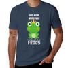 Just A Girl Who Loves Frogs Gift TShirt Running Perforunisexce Short Sleeve Tee TShirt