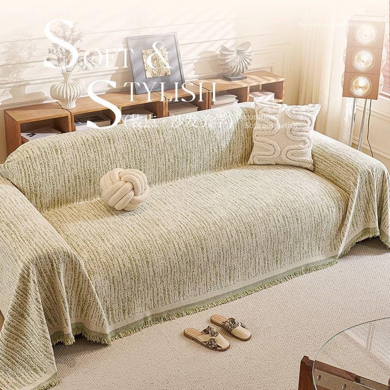 Home Living Room Sofas Furniture Cover Sofa Blanket Full Cover Prevent Cat Scratch Blanket Double-sided Use Thicken Sofa Towel