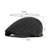Britské retro barety pro muže Newsboy kšiltovky jaro podzim pléd baret Gatsby Painters Klobouky Driver Ivy Hat Gorro Hombre Boina