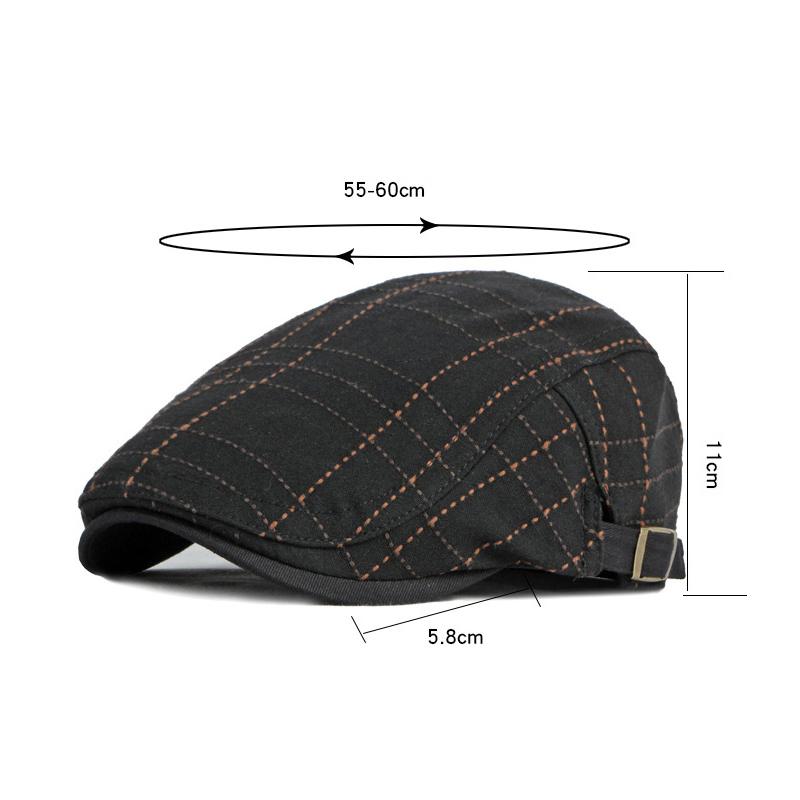 Britské retro barety pro muže Newsboy kšiltovky jaro podzim pléd baret Gatsby Painters Klobouky Driver Ivy Hat Gorro Hombre Boina