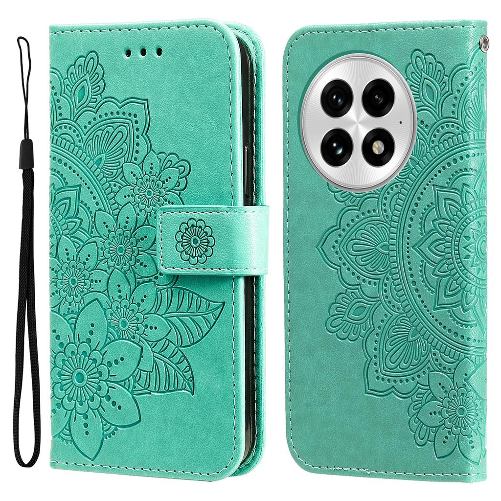 For OnePlus 13 Case Floral Pattern PU Leather Wallet Stand Phone Cover