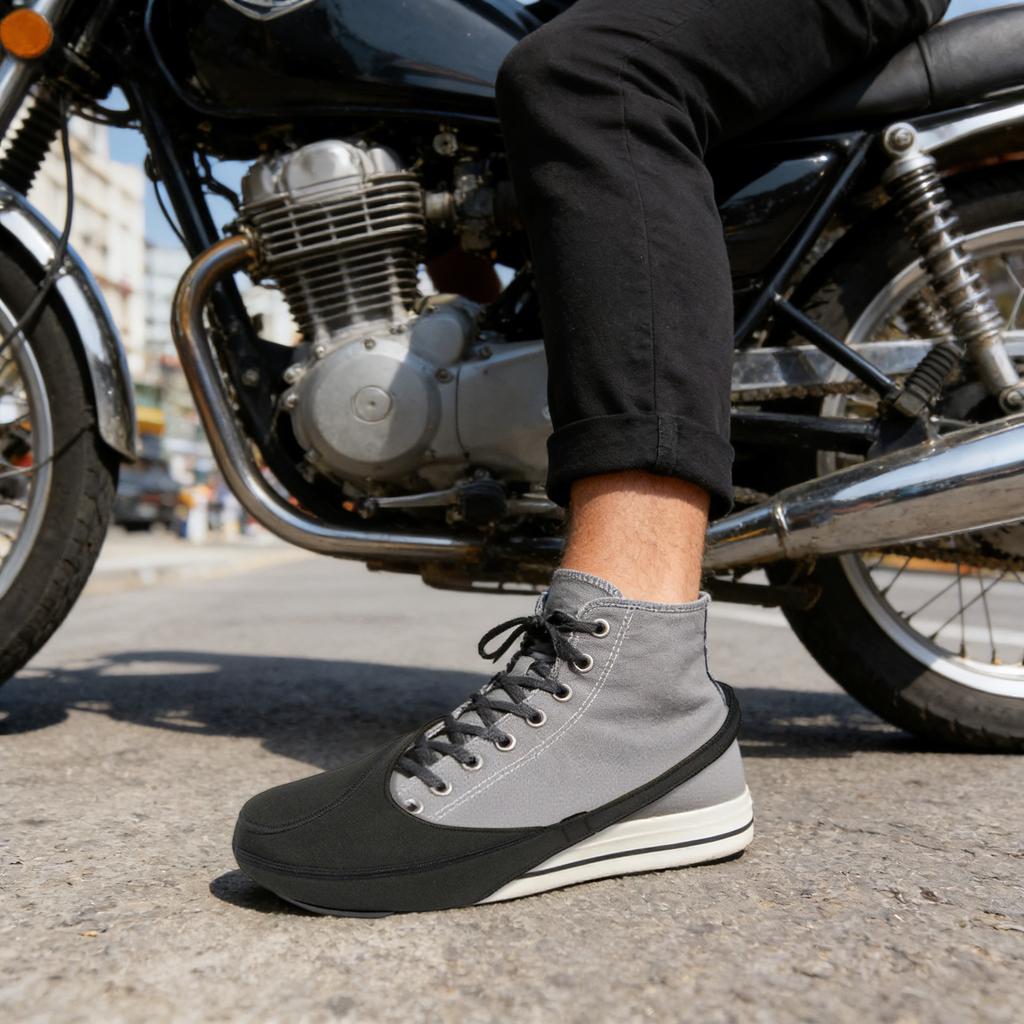 Ochraniacz Buta Motocyklowego - Osłona Dźwigni Zmiany Biegów i Ochraniacz Buta Dla Mężczyzn i Kobiet, Czarny