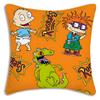 Anime Funny R-Rugrats Pillow Covers Cartoon Sofa Decorative Home Double-Sided Printing Short Plush Cute Cushion Cover
