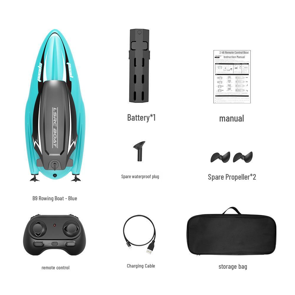 Colorful High-Speed Dual Propeller Electric Speedboat B9
