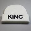 Autumn and Winter Popular European and American styles for men and women KING QUEEN Embroidered Knit Hat Couple's woolen hat Beanie winter hat