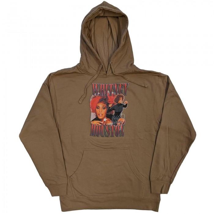 Felpa con cappuccio e pullover in omaggio agli anni '90 unisex per adulti di Whitney Houston L sabbia