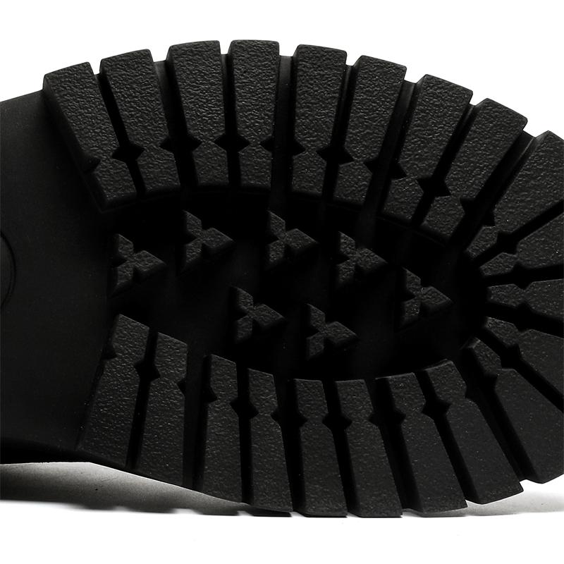 Men's Spring Casual Vintage Thick Sole High Quality Shoes Smart British Style Black Wide Foot Trendy Shoes Leather Casual Shoe