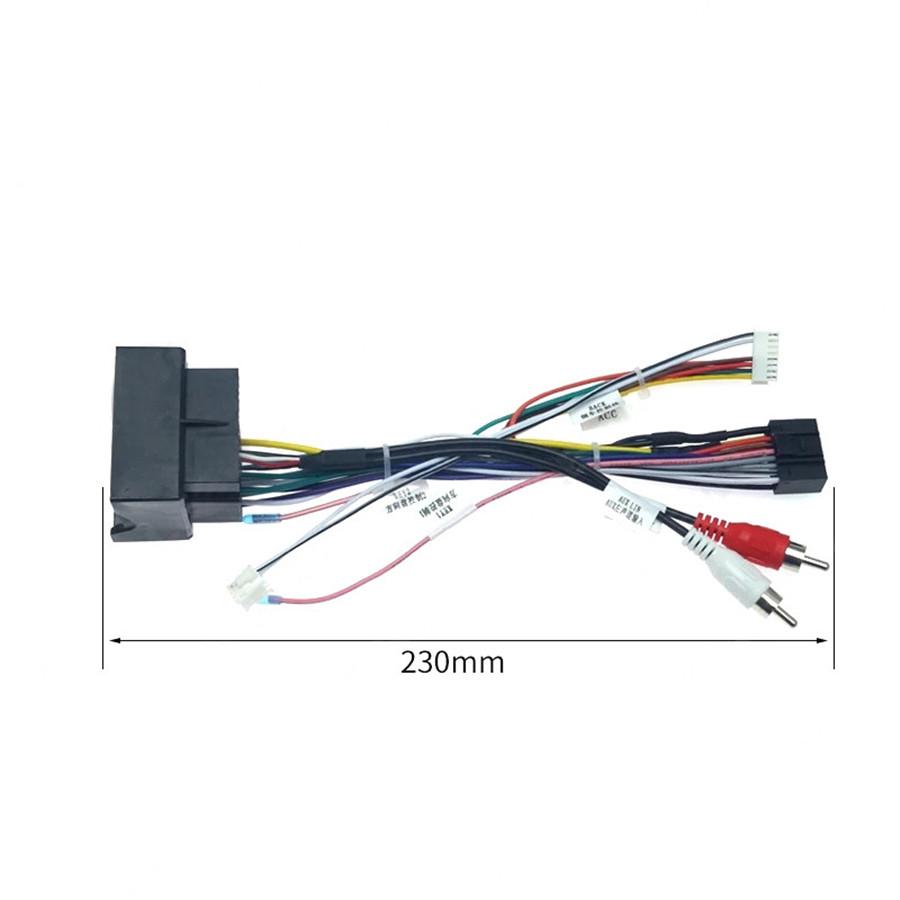 Android Radio 16 Pin Power Wiring Cable Adapter w/Canbus Box For Benz B200/W211