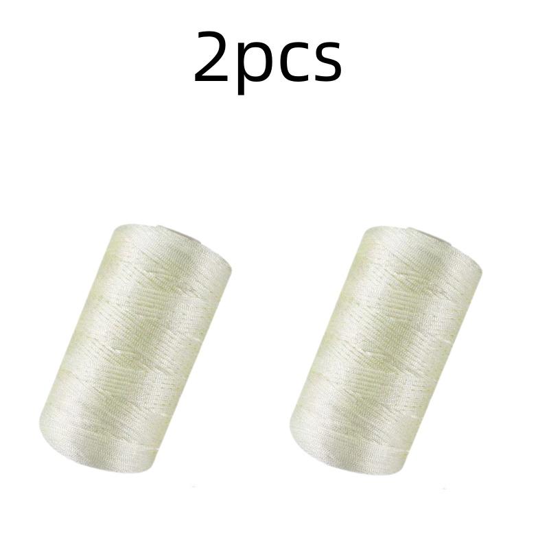 New Summer Crochet Yarn 1.5mm Thin Ice Cotton Thread for Hand Knitting Bag Hat Shoes 100g Hollow Line Colorful Nylon Cord