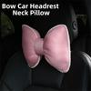 Bow Car Headrest Neck Pillow Universal Summer Fashion Car Headrest  for Women Girls