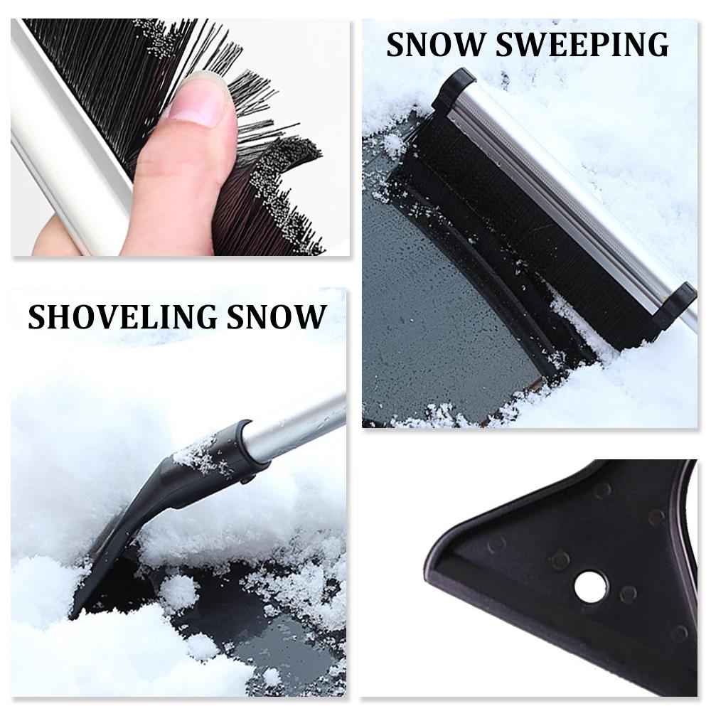 Extendable Car Windshield Ice Scraper Auto Glass Snow Shovel Winter Snow Removal Brush Cleaning Tool for Car Windscreen
