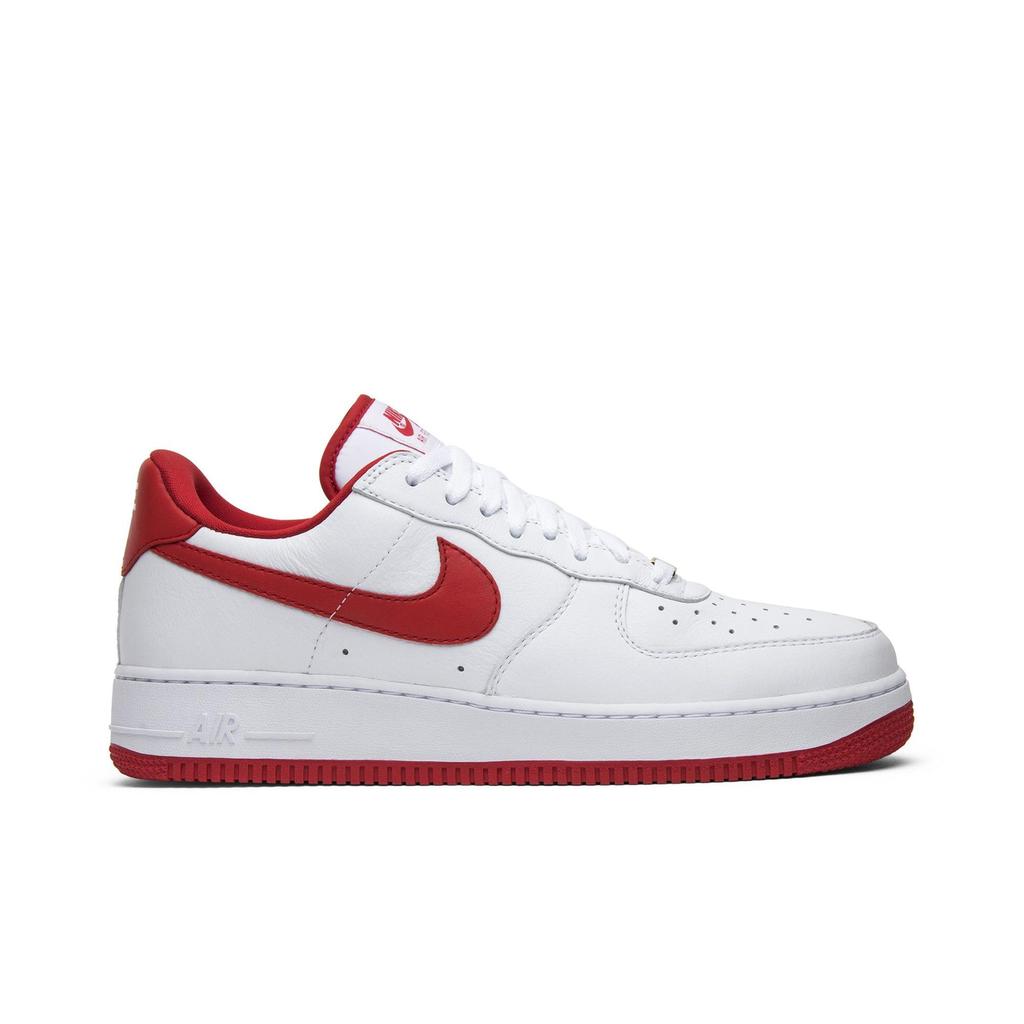 Nike Air Force 1 Low 'Fo' Fi' Fo'' (Unisex) White / University Red-metallic Skateboard Shoes AQ5107 100