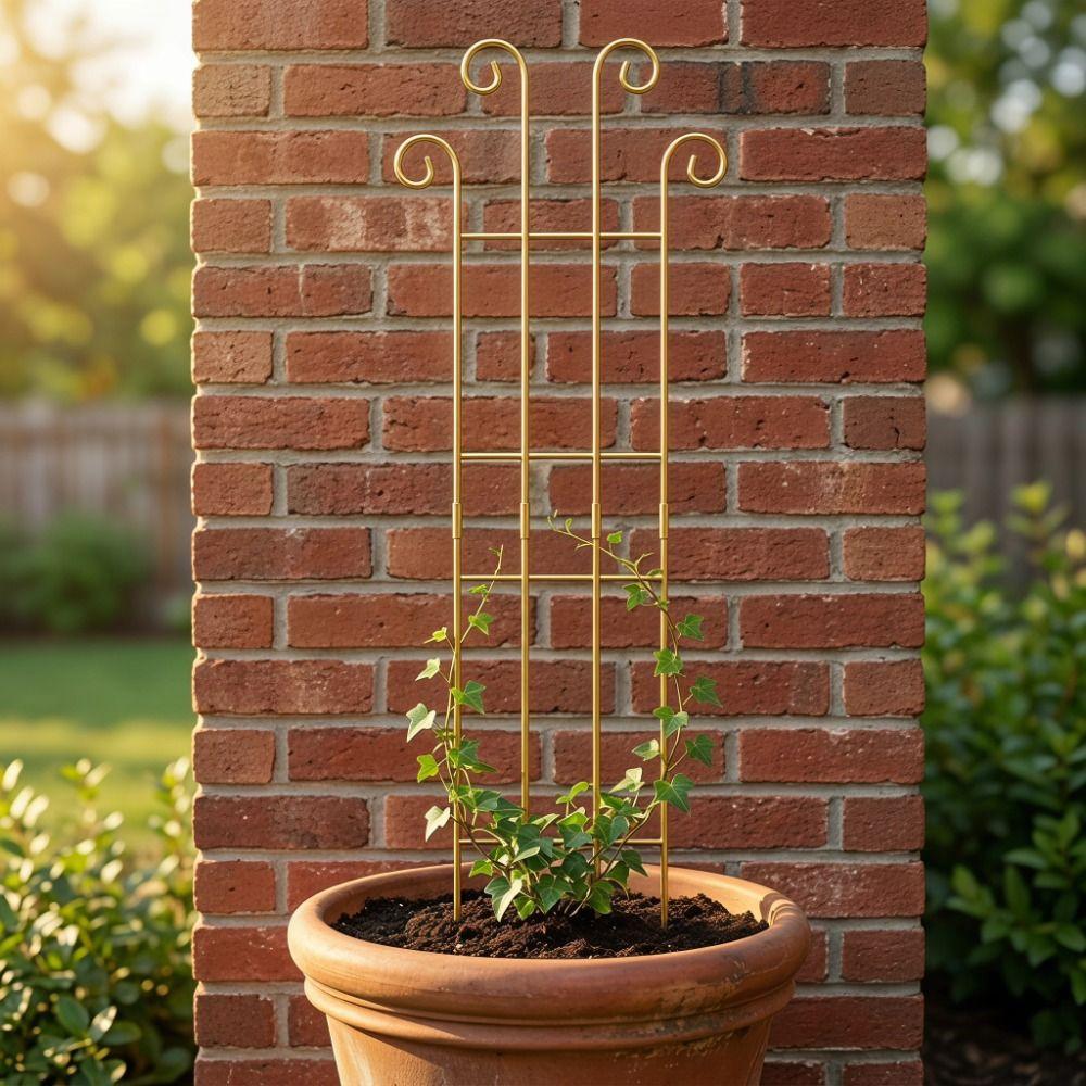 Decorative Garden Plant Trellis Iron Metal Plant Trellis Frame Plant Support Rack Garden Trellis