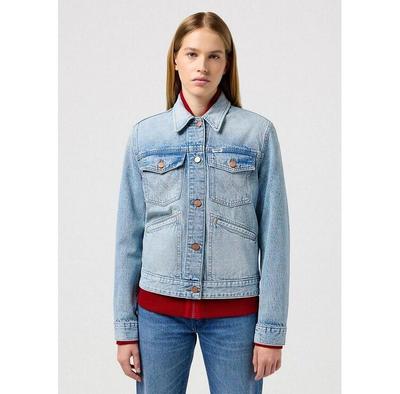 Wrangler Heritage Jacket Mid Stone Denim Jacket