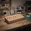 Mehrloch-Pinselhalter Kompakter Holz-Organizer mit Löchern