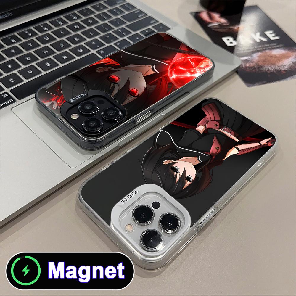 Akame Kurome Translucent MagSafe Mobile Phone Case for iPhone 17 16 15 14 13 12 11 Air Pro Max Plus Colorful Cover