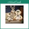 Plush Captain Teddy Bear Toy For Kids Soft Stuffed Animal Gift For Children