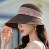 Spring and Summer New Sun Hat Women's Sunscreen Foreign Style Fashion Straw Hat Vacation Summer Sun Hat