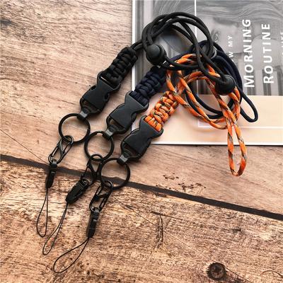 Cordão para Celular Chaveiro Trançado à Mão Cordão Ajustável com Pingentes para Celulares Cordão Removível para Chaves Cordões Alças de Pescoço