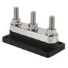 12‑48V 600A Power Distribution Block 3 Studs M10 Battery Junction Block Bus Bar for Car Trucks RVs Marine Boats