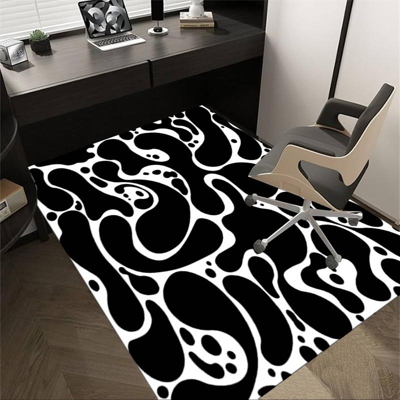 1PC Abstract Pattern Non-Slip Floor Carpet, Suitable for Office, Bedroomand Playrooms. It Can Also Be Used As a Sofa Footrest cover-T47