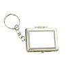 Easy To Clean Metal Keyring Cosmetic Mirror for Travel Office and Daily Activities Featuring Sturdy Construction