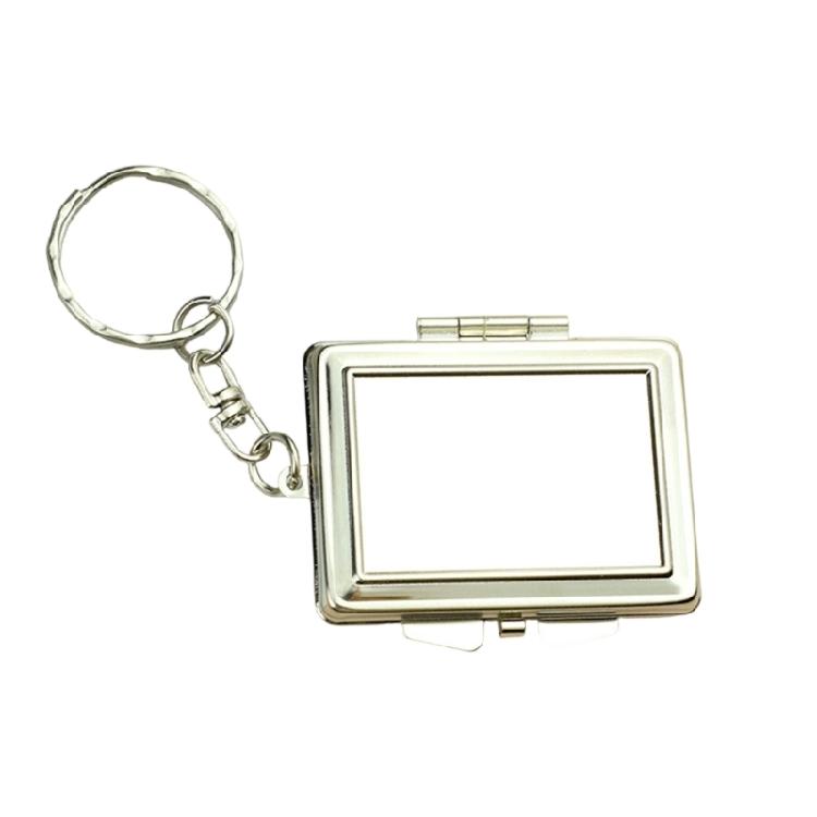 Easy To Clean Metal Keyring Cosmetic Mirror for Travel Office and Daily Activities Featuring Sturdy Construction