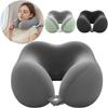 Travel Neck Pillow Memory Foam U-Shaped Soft Portable Neck Support Pillow for Airplane Car Home Office Use Ergonomic Designed