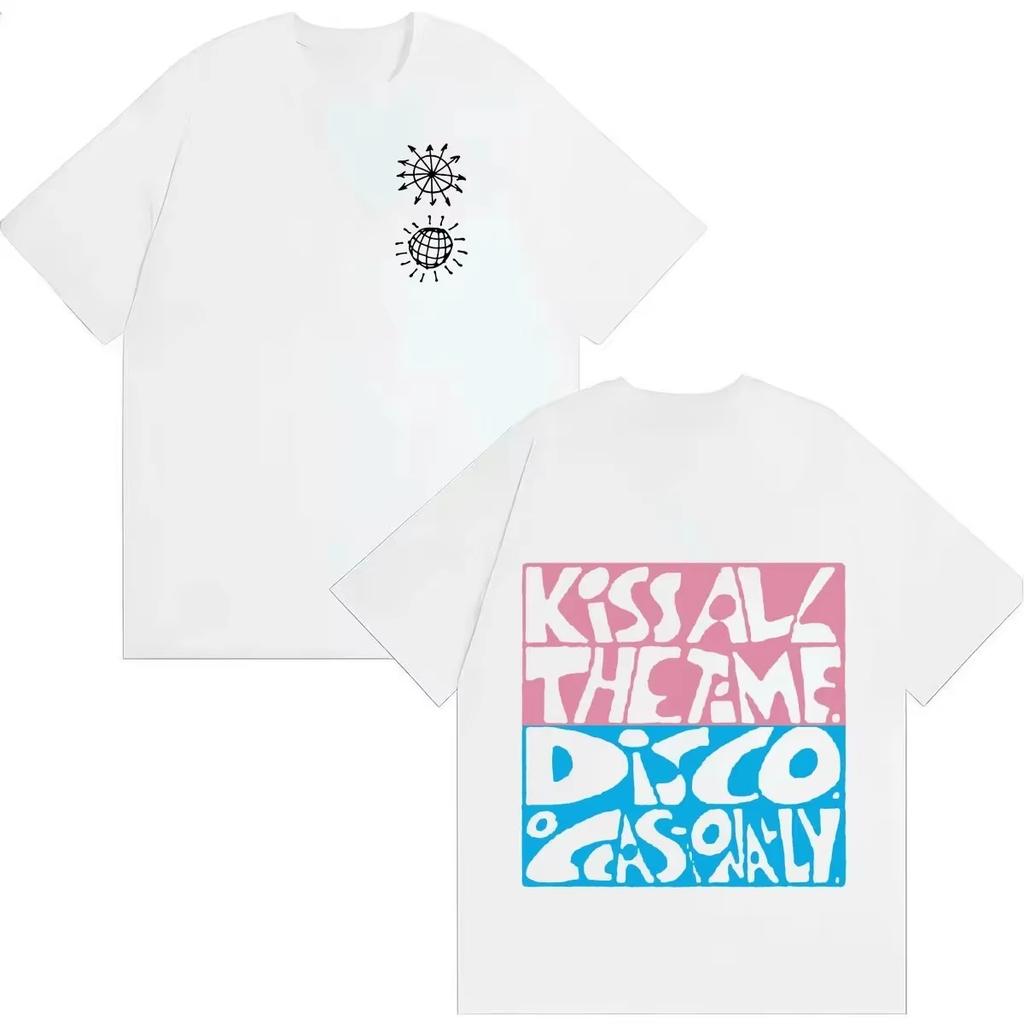 2026 Unisex Casual Oversized Harry Styles Kiss All The Time Disco Occasionally Letters Graphic Streetwear Women And Men T-shirt