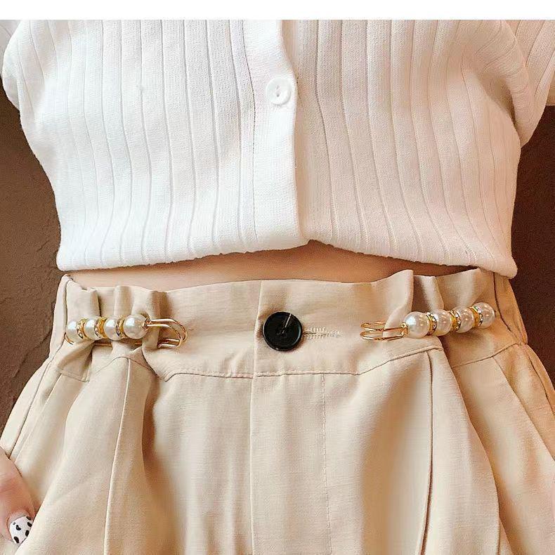 Waist Buckle Pin: Adjustable Anti-Exposure Brooch for Pants and Skirts
