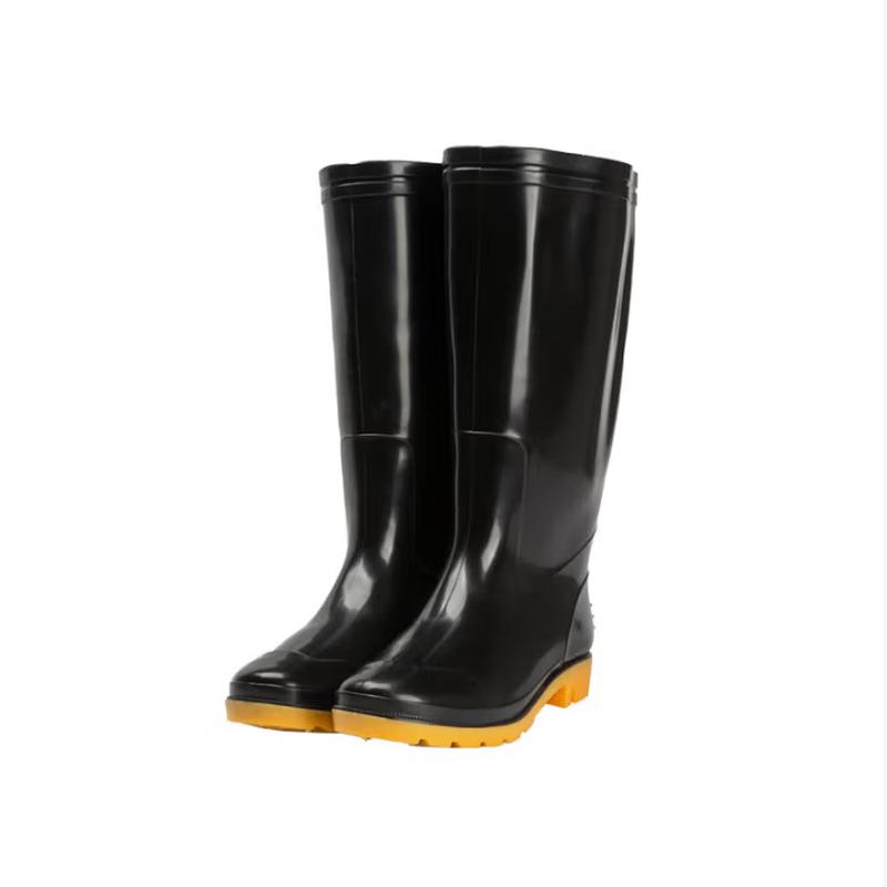ChangJingTongDa Black Rubber Rain Boots 17cm