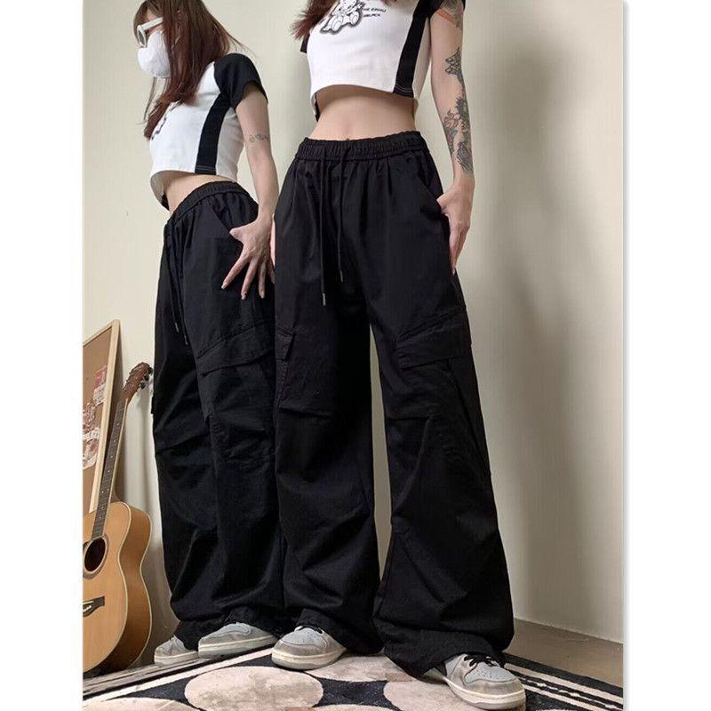 Retro American-Korean Style Wide Leg Casual Work Pants