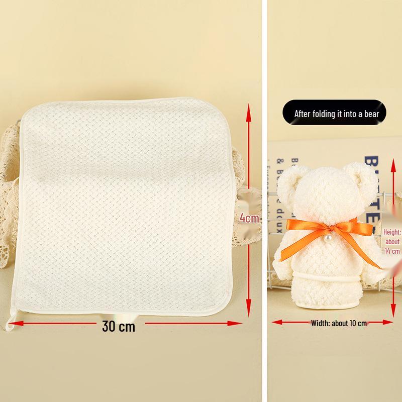 Little Bear Coral Fleece Towel Wedding & First Birthday Gift Box