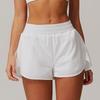 Guangzhou Zechuang Clothing Co., Ltd Zechuang Pocket Nude Feel Quick-Drying Yoga Shorts Fake Two-Piece Sports Hip Lifting