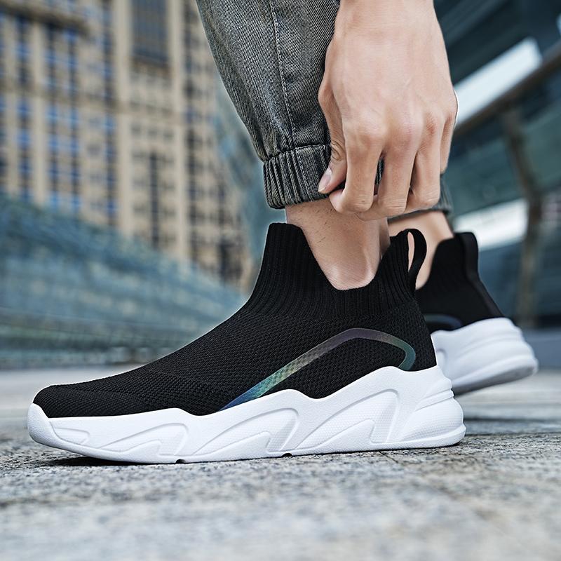 Fashion High-top Sock Sneakers Men Trendy Hip-hop Sports Shoes Women Mesh Breathable Jogging Shoes Oversize Walking Shoes Male Footwear