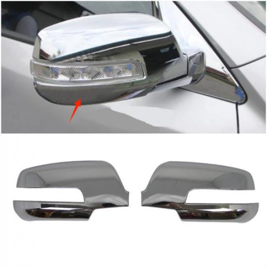 Chrome Rearview Mirror Side Frame Lid Cover Trim For 2013-2014 Kia Sorento 2pcs