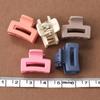 Matte Finish Rectangular Hair  Hair Clips Candy Color Small Hair Clips for Women s, Secueryday Styling, Hollowout Design, Smooth Edges, Fashion Lovers