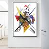 Ünlü sanat Vintage Wassily Kandinsky Tuval Boyama Posteri ve Baskı Quadros Duvar sanat resmi Oturma Odası Ev Dekor için Cuadro