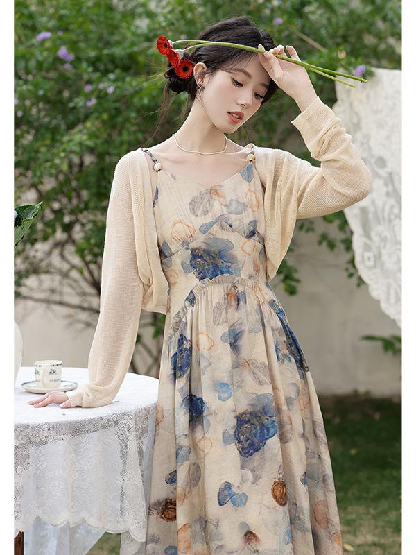 

Women s New Summer Floral Drawstring Camisole Dress Extra Large