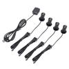 4PCS Mini Spotlight 90LM USB 360 Degree Rotating Indoor Spot Light Accent Light for Showcase Jewelry Cabinet Porch