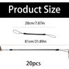 20 PCS Elastic Lanyard Tether for Stylus, Retractable Pen Leash with Plastic String, Anti-Lose Pen Lanyard String for Touchscreen Drawing Pens