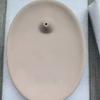 Oval Concrete Incense Stick Holder Incense Burner Stick Holder Line Plate Sandalwood Coil Base Yoga Studios Home Decoration Gift