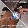 AKZ-G9 Vibration Bone Conduction Bluetooth Earphones with Card Slot, Digital Display, Neckband Design, and Long Battery Life.