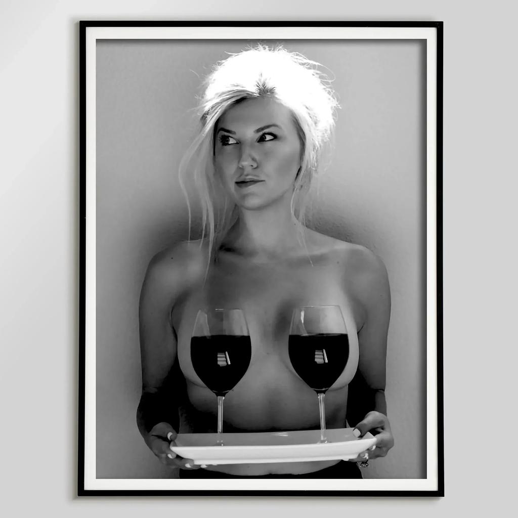 Retro Trendy Newspapers Girl Bar Magazine Cover Aesthetic Poster Print Wall Art Pictures Canvas Painting Living Room Home Decor